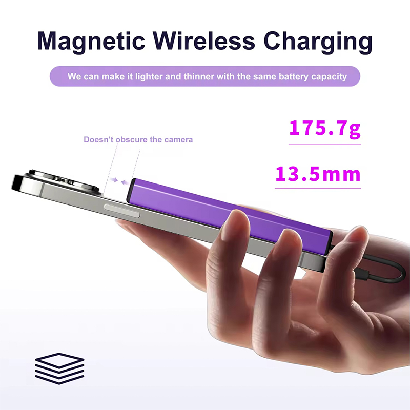 Magnetic Power Bank With Cable