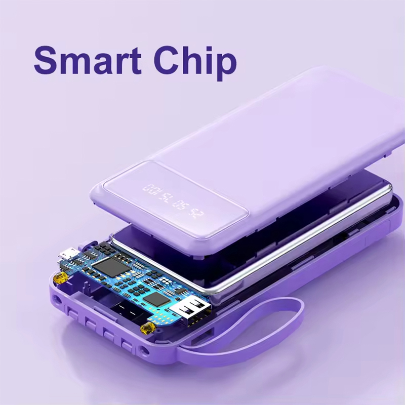 4 In 1 Power Bank With Cable