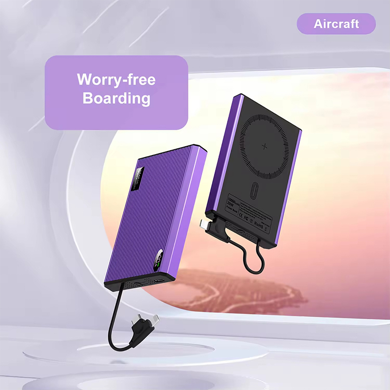 Magnetic Power Bank With Cable