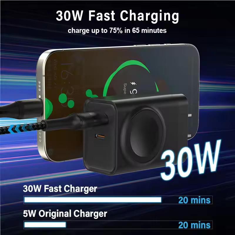 30W US Standard 2-in-1 Charger