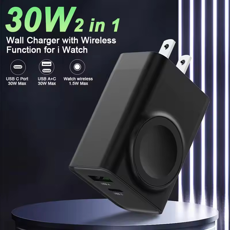 30W US Standard 2-in-1 Charger