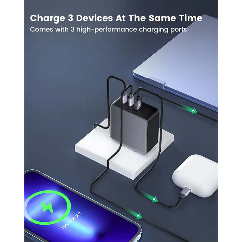 100W GaN 3-Port Charger