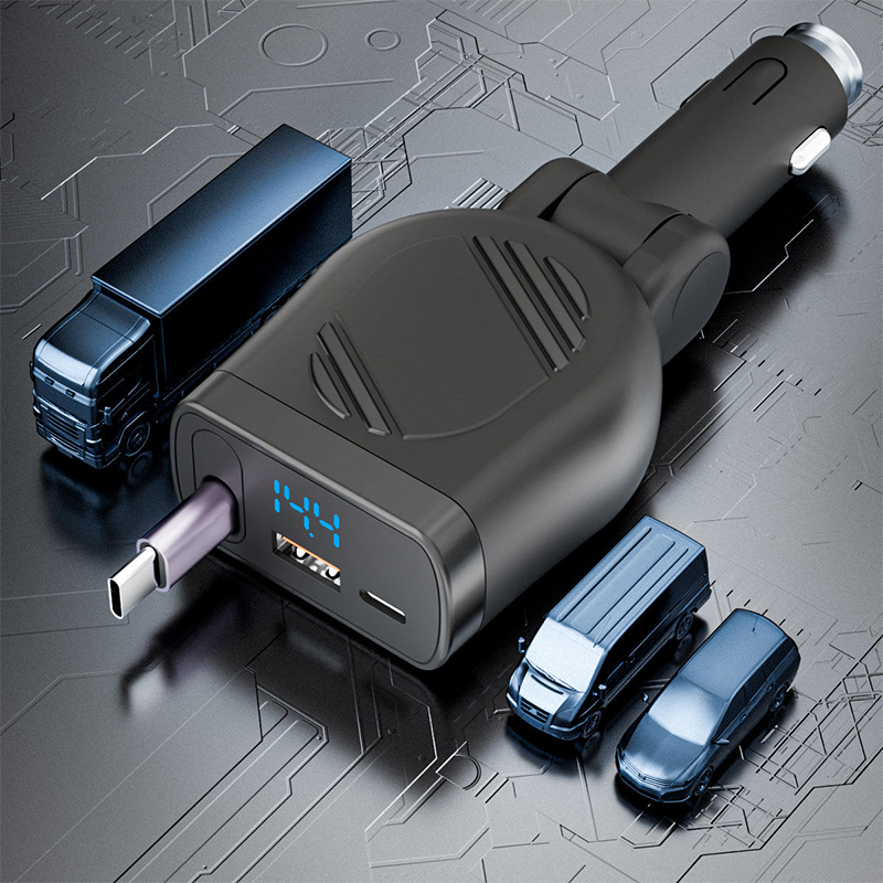 180 Degree Rotatable 36W PD Car Charger