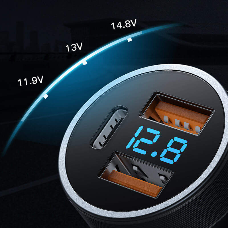 30W Aluminum Alloy Car Charger