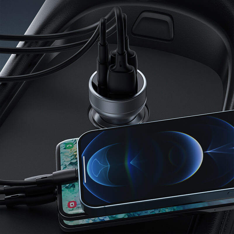 30W Aluminum Alloy Car Charger