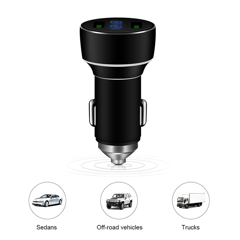 LED Fast Charging Dual USB 12v 4.8A Car Adapter