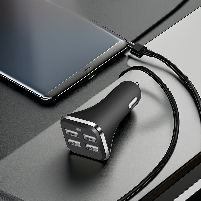 4-port 30W Smart Car Charger