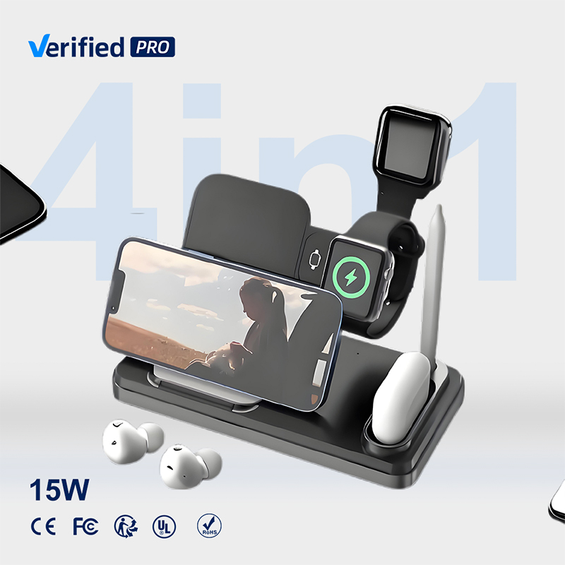 4 in 1 Smart Foldable Wireless Charger