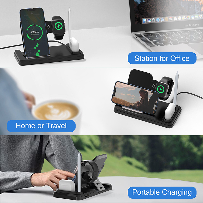 4 in 1 Smart Foldable Wireless Charger