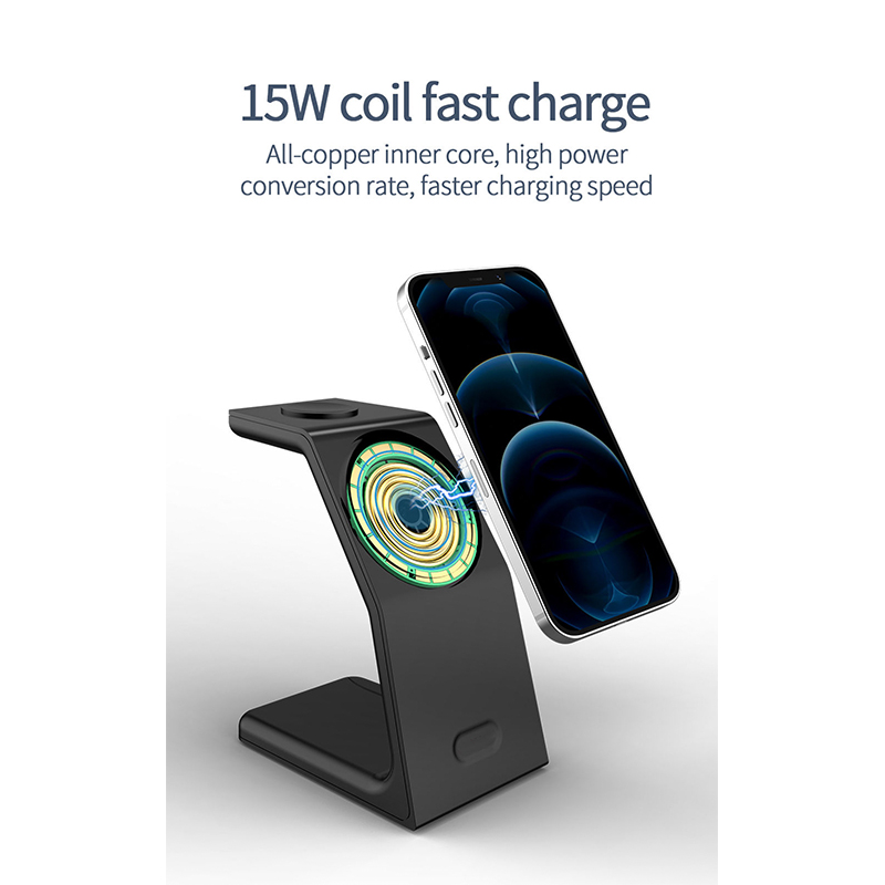 15W Portable Smart Wireless Charger Stand