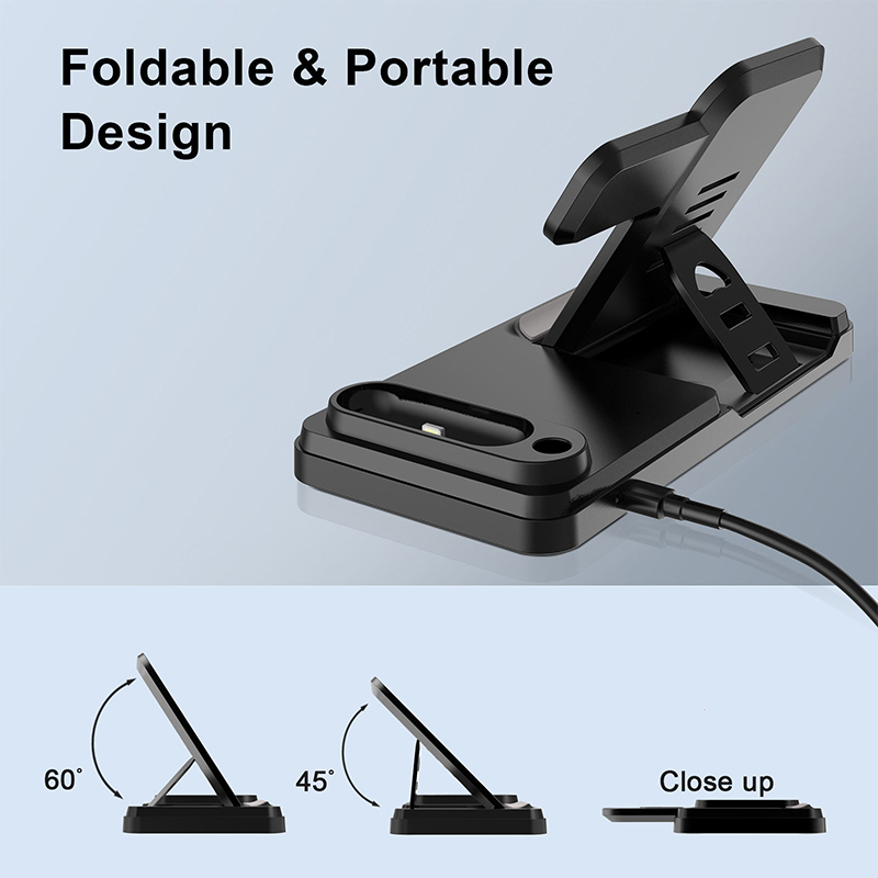 4 in 1 Smart Foldable Wireless Charger