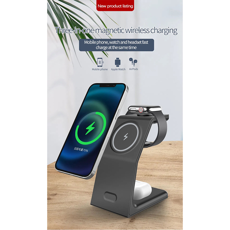15W Portable Smart Wireless Charger Stand