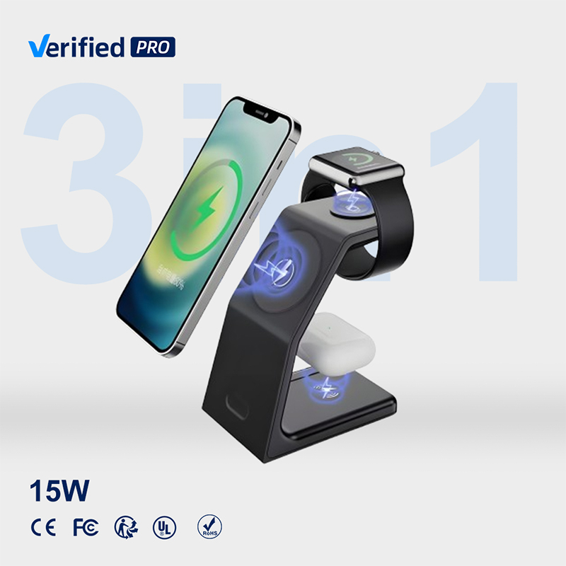 15W Portable Smart Wireless Charger Stand