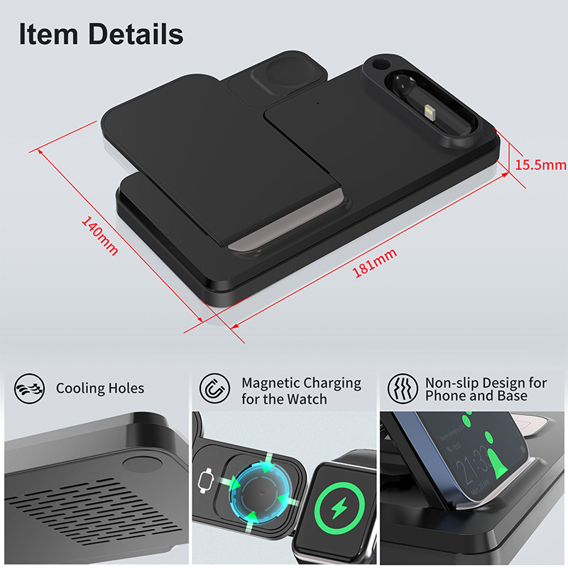 4 in 1 Smart Foldable Wireless Charger