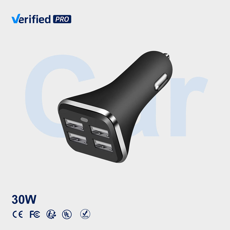 How does the dynamic power allocation technology of smart car charger achieve adaptive current balancing when multiple devices are fast charged simultaneously?